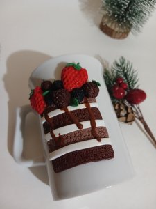 Polimer kil el yapımı kupa bardak
