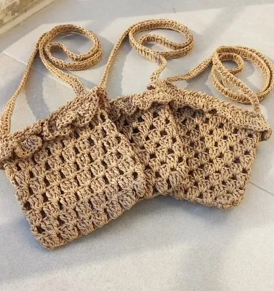 Minik Moda İkonları İçin Örgü Çanta
